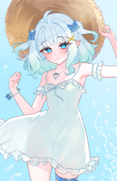 Mint Summer Dress Print